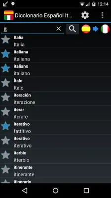 Spanish Italian Dictionary FREE android App screenshot 0